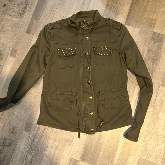 New Look Rhinestone Military Style Jacket - Picture 6 of 10